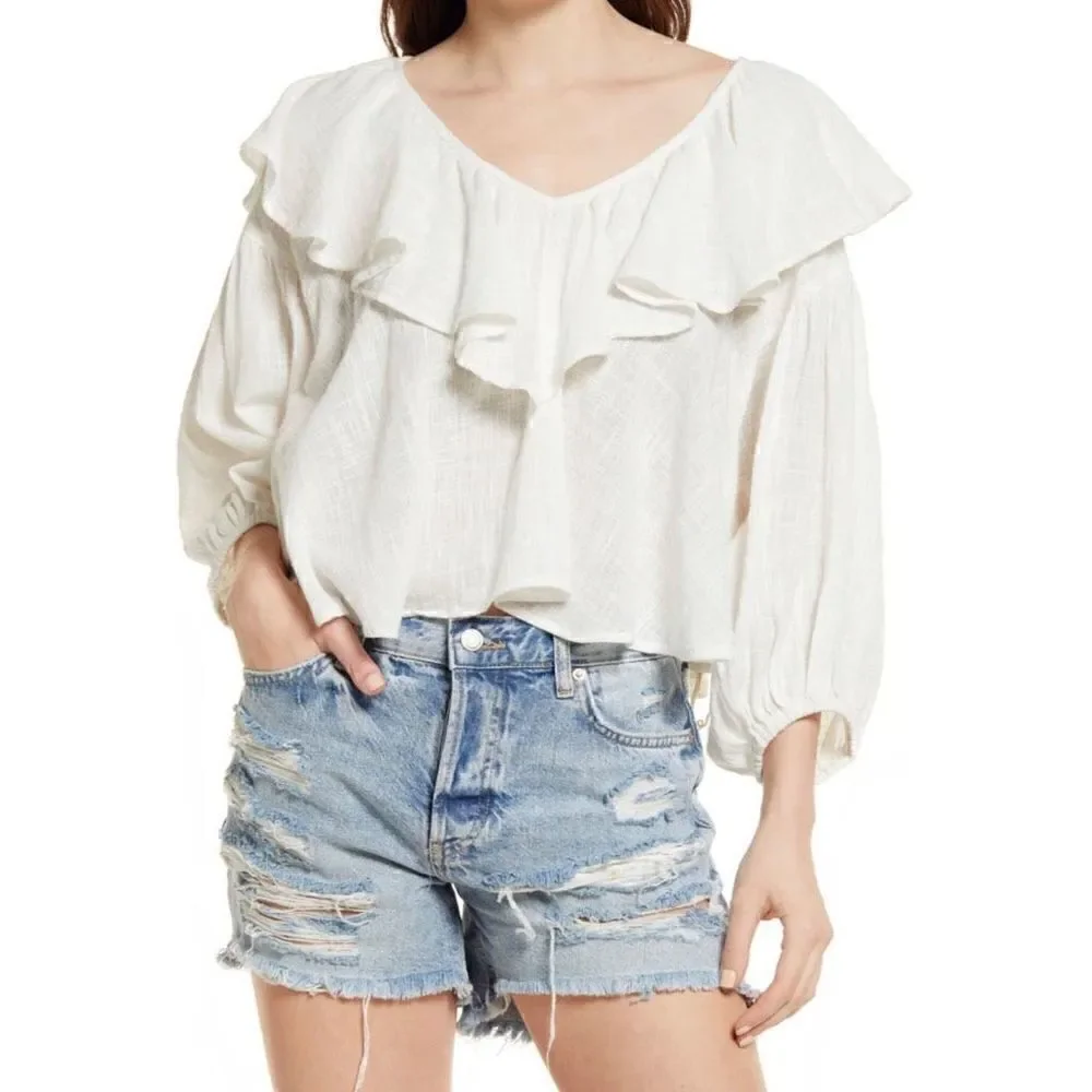 Free People | Zuri Ruffle Blouse
